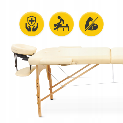 Массажный стол  4FIZJO Massage Table Wood W60 Beige - фото №5